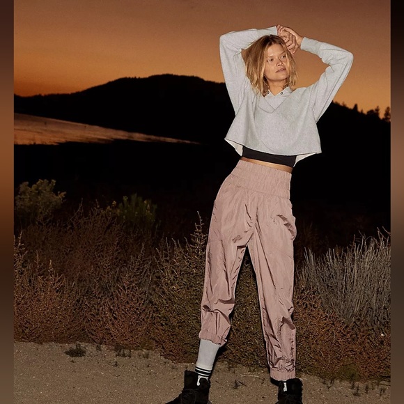 NWOT FP Movement The Way Home Joggers Mauve Size Small - Picture 2 of 13